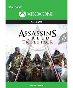 Assassin's Creed Triple Pack (Чорний прапор, Єдність, Синдикат 3в1) (XBOX ONE/SERIES) (Цифрова версія) (Російська озвучка)