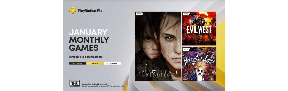 Безкоштовні ігри PlayStation Plus січень 2024