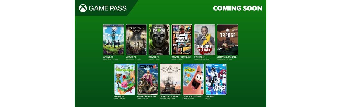 Оновлення Game Pass  в другій половині квітня