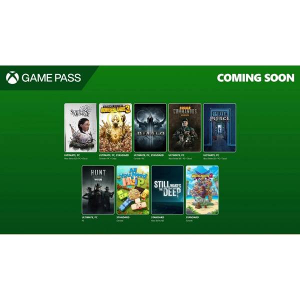 Xbox Game Pass квітень 2025