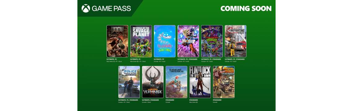 Поповнення каталогу Xbox/PC Game Pass у першій половині травня 2025 року