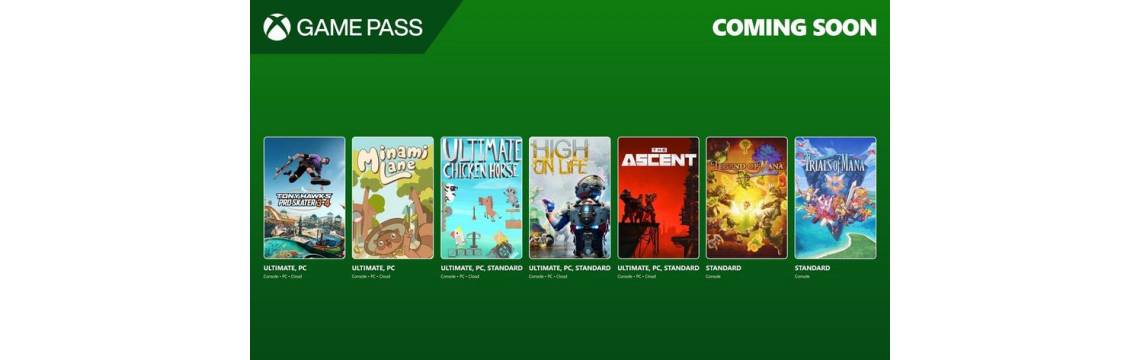 Поповнення Game Pass: перша половина липня