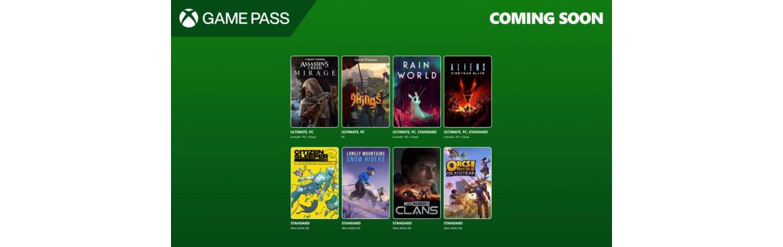 Поповнення каталогу Game Pass у першій половині серпня 2025