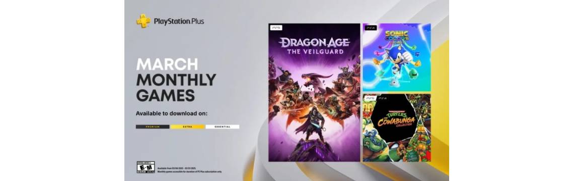 PlayStation Plus — перелік ігор у березні