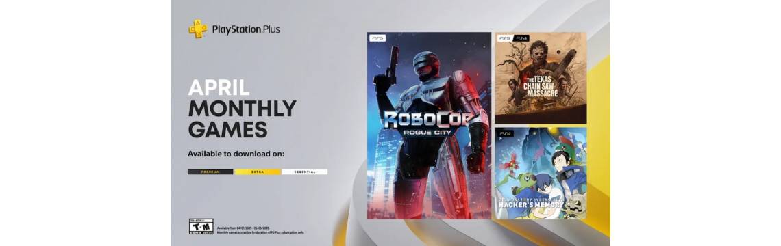 Sony оголосила добірку ігор квітня для підписників PS Plus