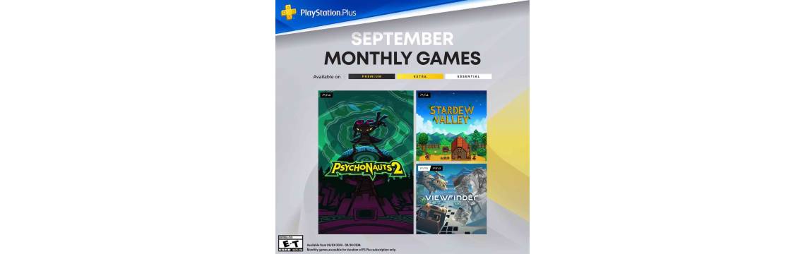 Безкоштовні ігри PS Plus вересень 2025