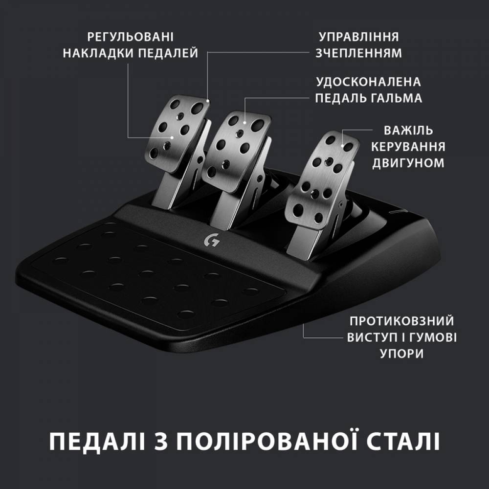 Ігрове кермо Logitech G923 Trueforce (One/Series/PC) (Ігрове кермо Logitech G923 Trueforce (One/Series/PC)) фото 8