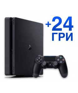 Б/В Sony Playstation 4 Slim 500 Гб + 24 гри 