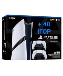 Sony PlayStation 5 PRO + DualSense + 40 ігор на 12 місяців
