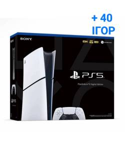 Sony PlayStation 5 Slim Digital Edition + 40 ігор на 12 місяців
