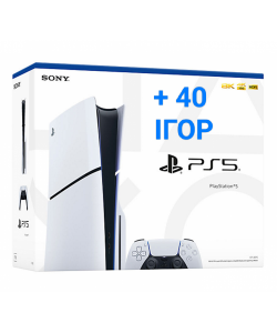 Sony PlayStation 5 Slim Blu-Ray Edition + 40 ігор на 12 місяців
