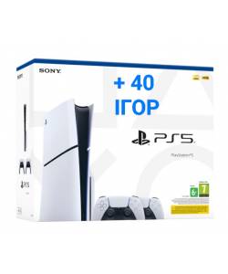 Sony PlayStation 5 Slim Blu-Ray Edition + DualSense + 40 ігор на 12 місяців