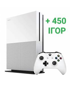 Б/В Microsoft Xbox One S 500 ГБ + 450 ігор на 10 місяців Game Pass Ultimate (Гарантія 3 місяців)
