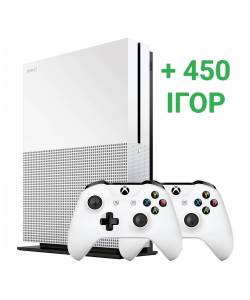 Б/В Microsoft Xbox One S 500 Гб + Xbox Wireless Controller + 450 ігор на 10 місяців Game Pass Ultimate (Гарантія 3 місяців)